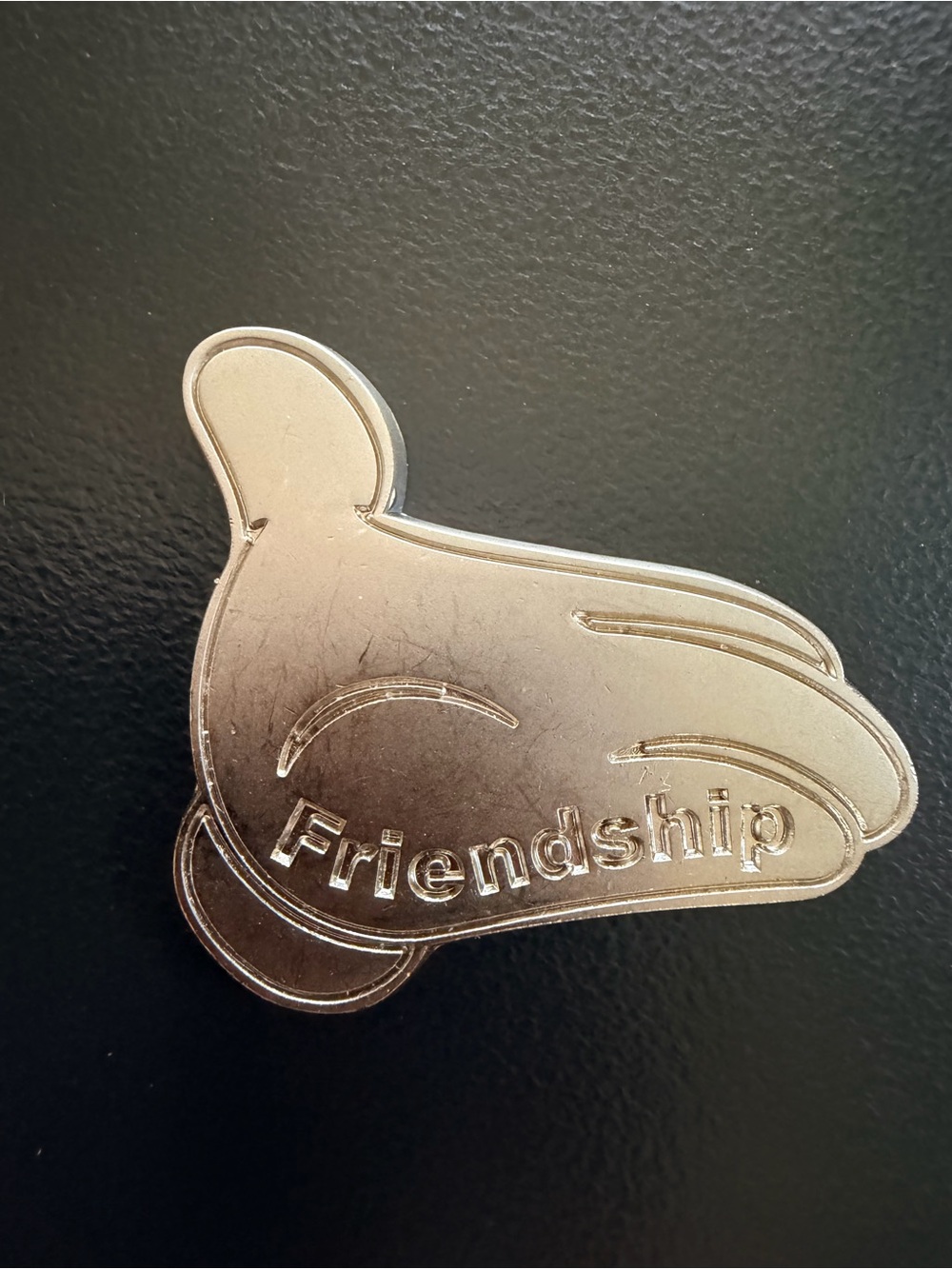 Disney Silver 'Friendship' Disney Mickey Glove pieces of magic pocket token